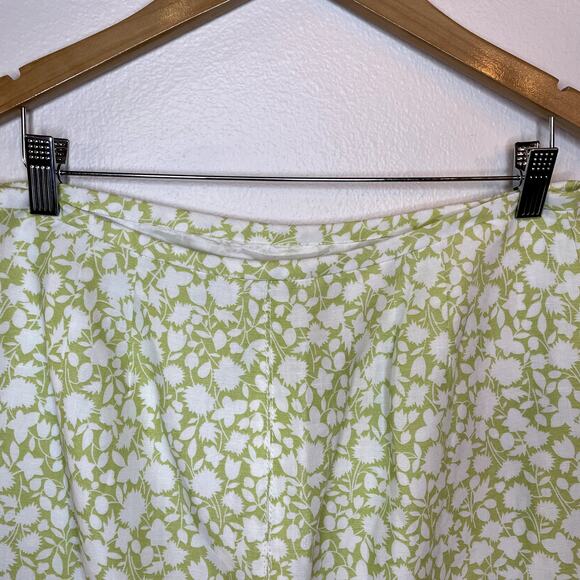 Ann Taylor LOFT Size 12P Skirt NEW Petite Linen Floral Cottagecore Flounce Hem - Picture 14 of 16